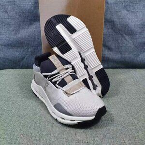 😻ON Running Cloud Cloudnova Women's White Sand Running Sneakers🫶🫶🫶